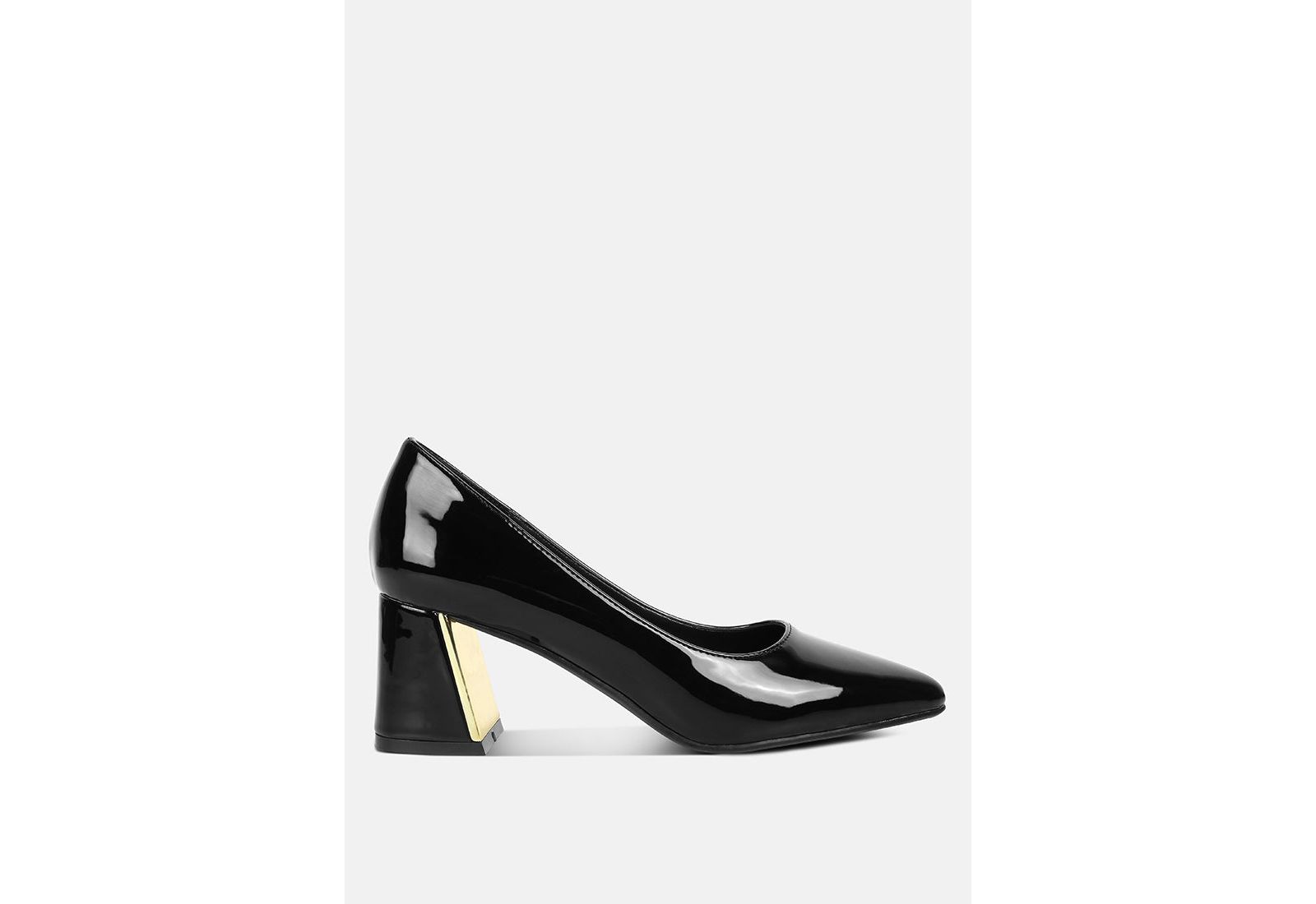 London Rag Женские туфли-лодочки Zaila Metallic Accent с блочным каблуком