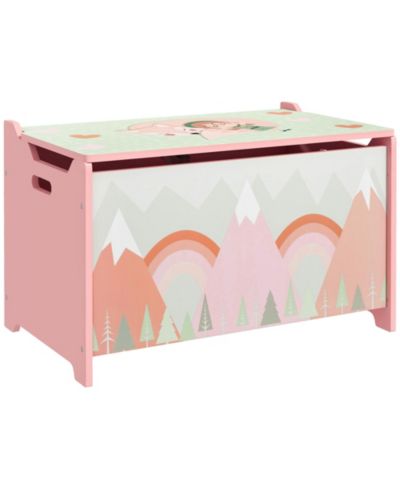 Qaba Storage Chest with Lid, Storage Box Organizer for Bedroom,