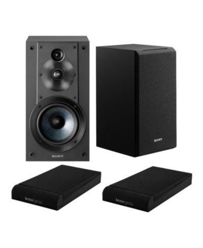 Полочная акустическая система Sony SSCS5, 3-полосная, 3 динамика, черная, с изоляционными подкладками