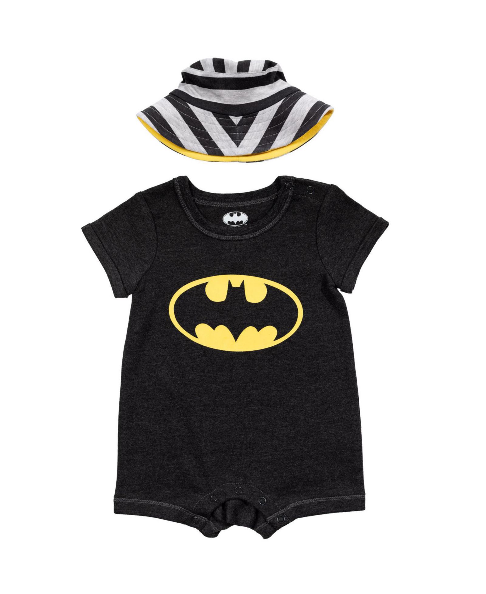 Batman Baby Boys Romper and Sunhat