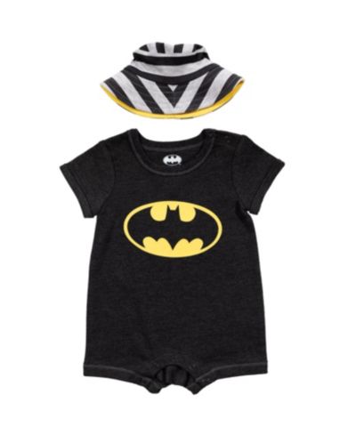 Batman Baby Boys Romper and Sunhat