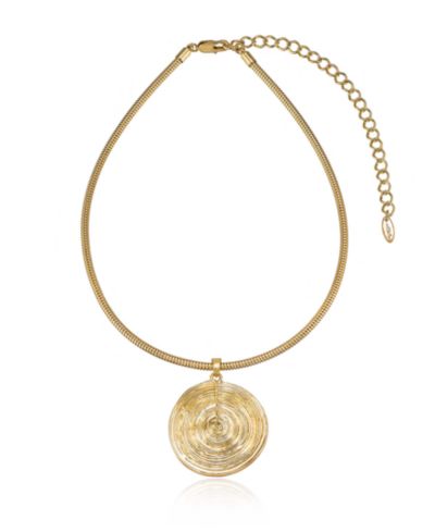 Чокер-ожерелье ETTIKA Statement Swirl с напылением 18K Gold