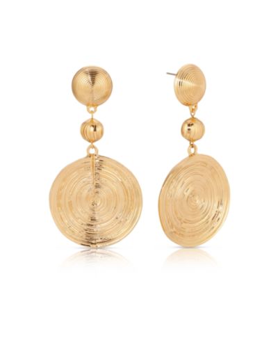 ETTIKA текстурные серьги-заявление с позолотой 18K