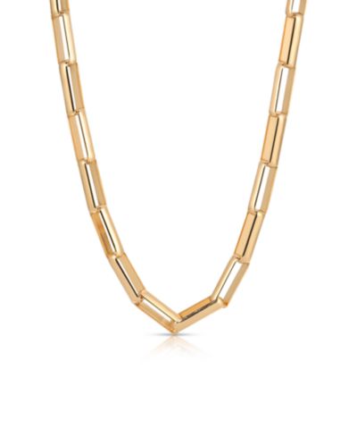 Колье Ettika Rectangular Link с покрытием 18k золотом