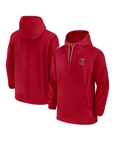 Мужское худи Nike Red Tampa Bay Buccaneers Sideline Half-Zip