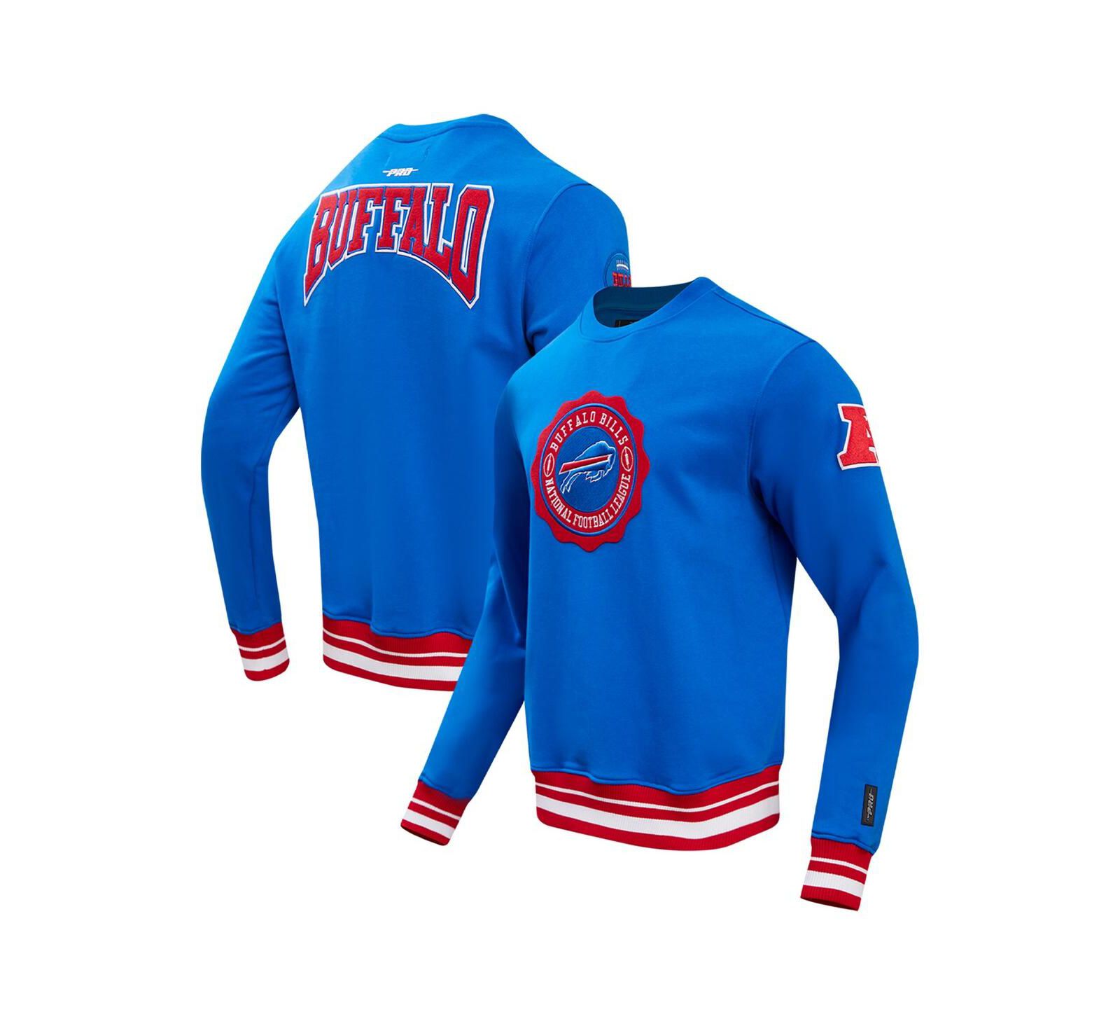 Men's Pro Standard Royal Buffalo Bills Crest Emblem Pullover Sweatshirt