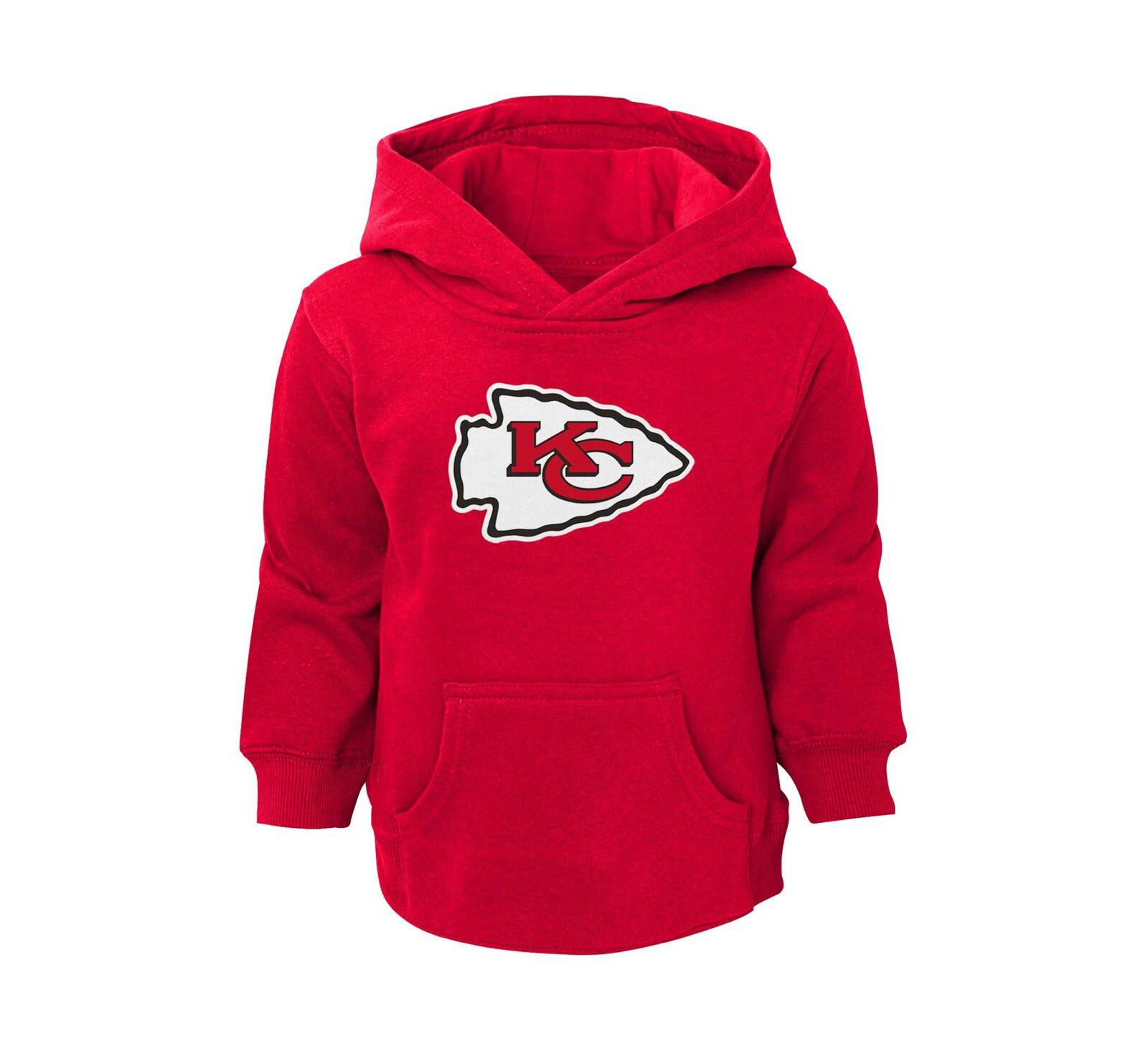 Детское худи с логотипом Kansas City Chiefs красного цвета