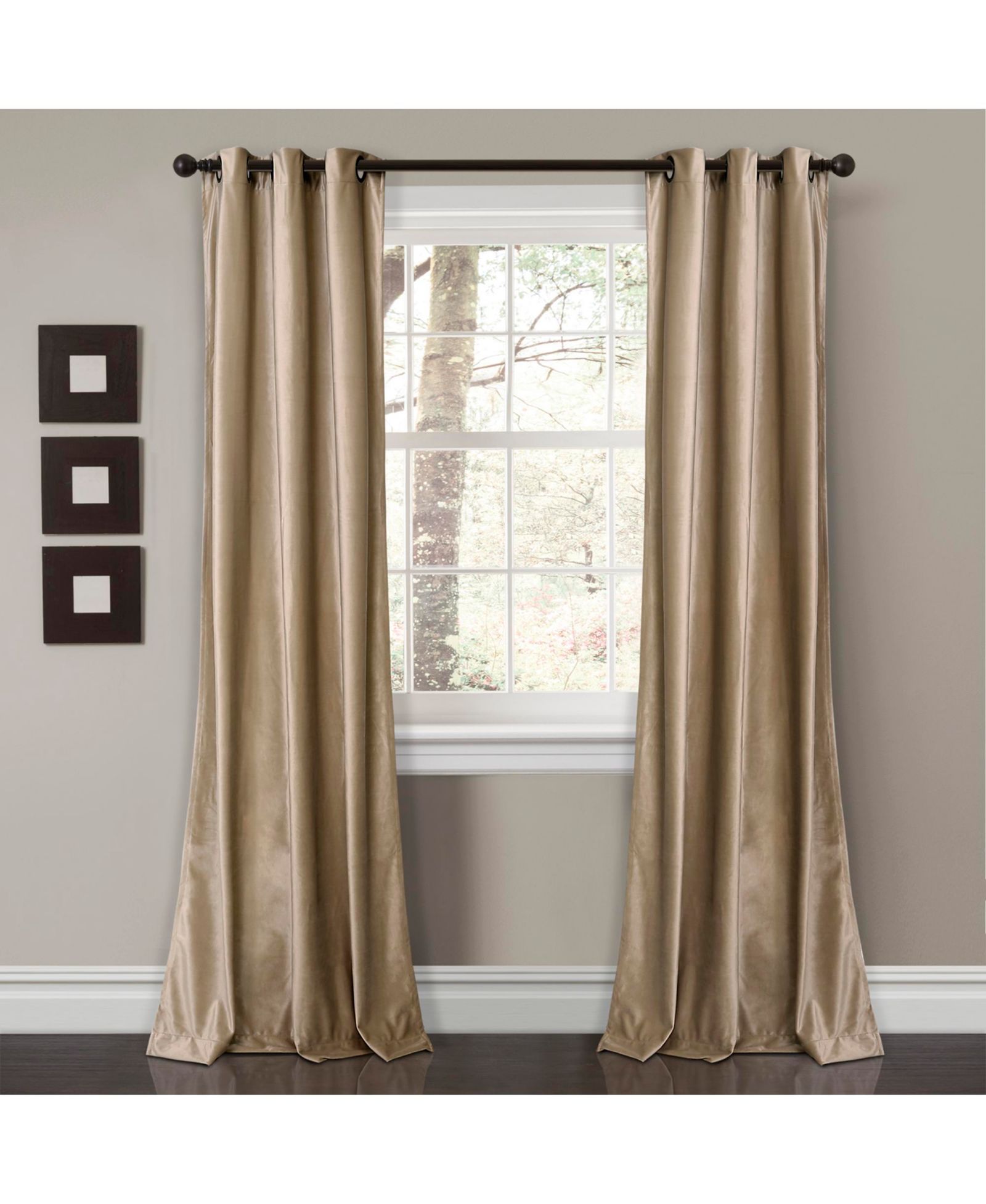 Шторы Prima Velvet Solid Light Filtering Grommet