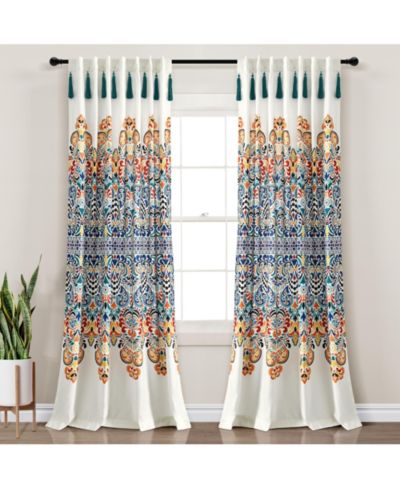 Шторы Lush Decor Boho Medallion Window Curtain Panels