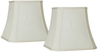 Комплект абажуров Springcrest Set of 2 Square Lamp Shades Creme 8" Top x 16" Bottom x 11"