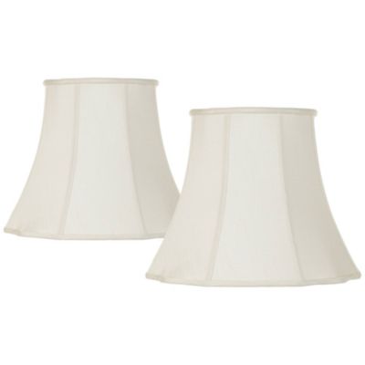 Набор из 2 абажуров Imperial Shade Cream Large 11" Top x 18" Bottom x 15" High Spider с запасным держателем и наконечником