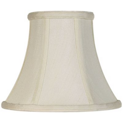 Springcrest Hardback Bell Lamp Shade Cream Small 4.5" Top x 8.5" Bottom x 7" High Candelabra Clip-On Fitting