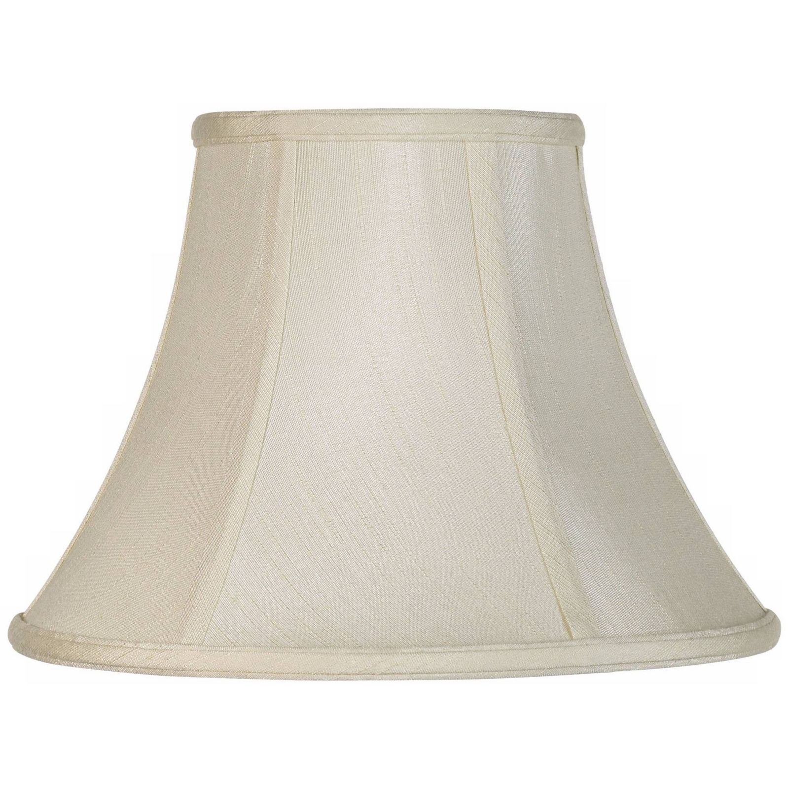 Imperial Shade Creme Small Bell Lamp Shade 6" Top x 12" Bottom x 9" Slant x 8.5" High (Spider) Replacement с Harp и Finial