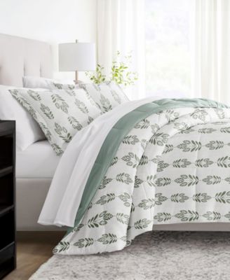 Комплект постельного белья ienjoy Home Folk Leaves, 3 предмета, Full/Queen