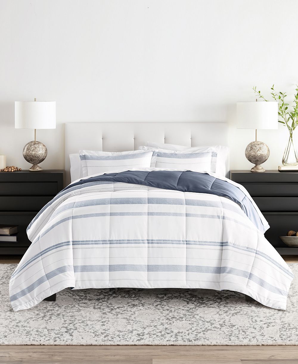 Комплект из 3 покрывал ienjoy Home Stitched Stripe, King/California King