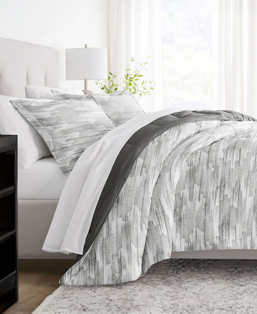 Комплект из 3 покрывал ienjoy Home Textured Stripe Full/Queen
