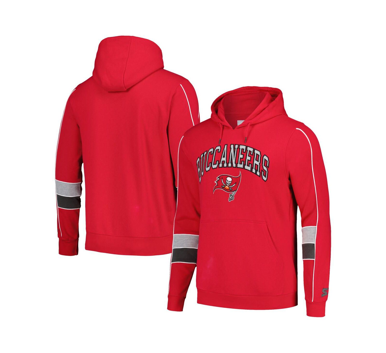 Мужское худи Starter Red Tampa Bay Buccaneers Captain Pullover