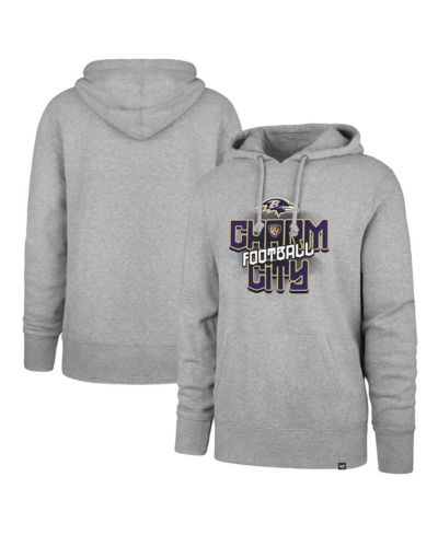Мужское худи pullover '47 Brand Gray Baltimore Ravens Regional Headline