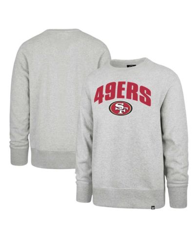 Men's '47 Brand Gray San Francisco 49ers Headline Pullover Sweatshirt