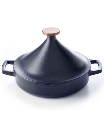 Alva Nori Enameled Cast Iron Moroccan Tagine, 3-Qt.