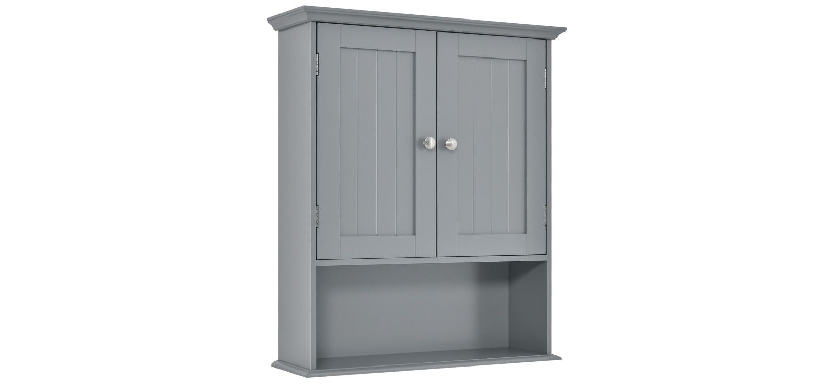 Slickblue Bathroom Organizer Cabinet with Doors for Wall Mount Use