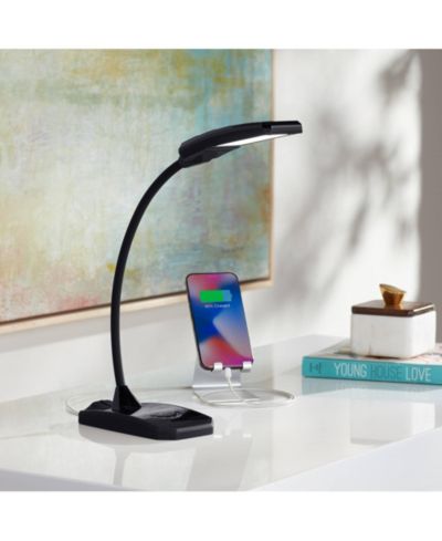 Настольная лампа 360 Lighting Ricky Modern Black с USB Charging Port LED