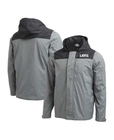 Men's NFL x Darius Rucker Collection by Fanatics Gray Detroit Lions Domestic Full-Zip Windbreaker Jacket