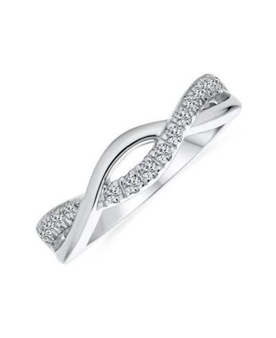 Bling Jewelry кольцо Infinity Band из серебра.925 с фианитами
