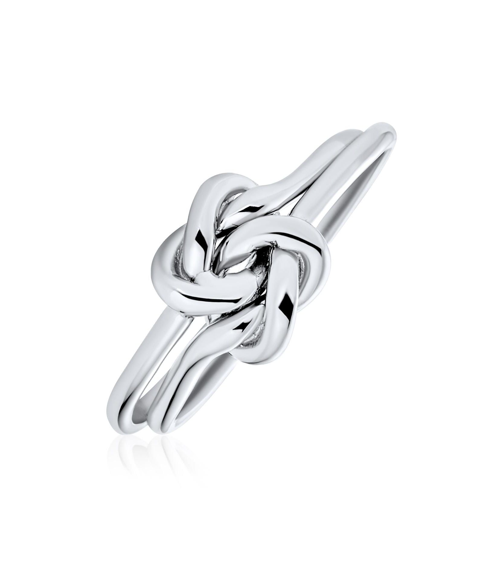 Bling Jewelry кольцо Best Friends Celtic Love Knots Infinity Promise из стерлингового серебра.925