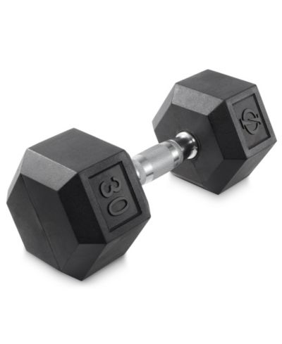 Philosophy Gym гантель с резиновым покрытием Hex 30 lbs