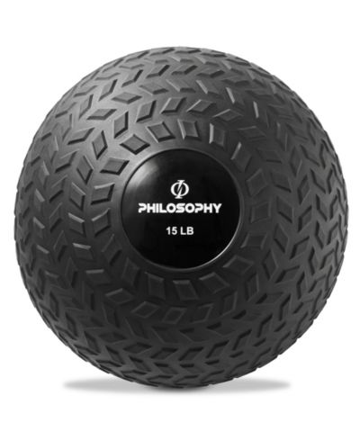 Спортбол Philosophy Gym Slam Ball, 15 LB - утяжеленный фитнес-мяч с удобной ручкой