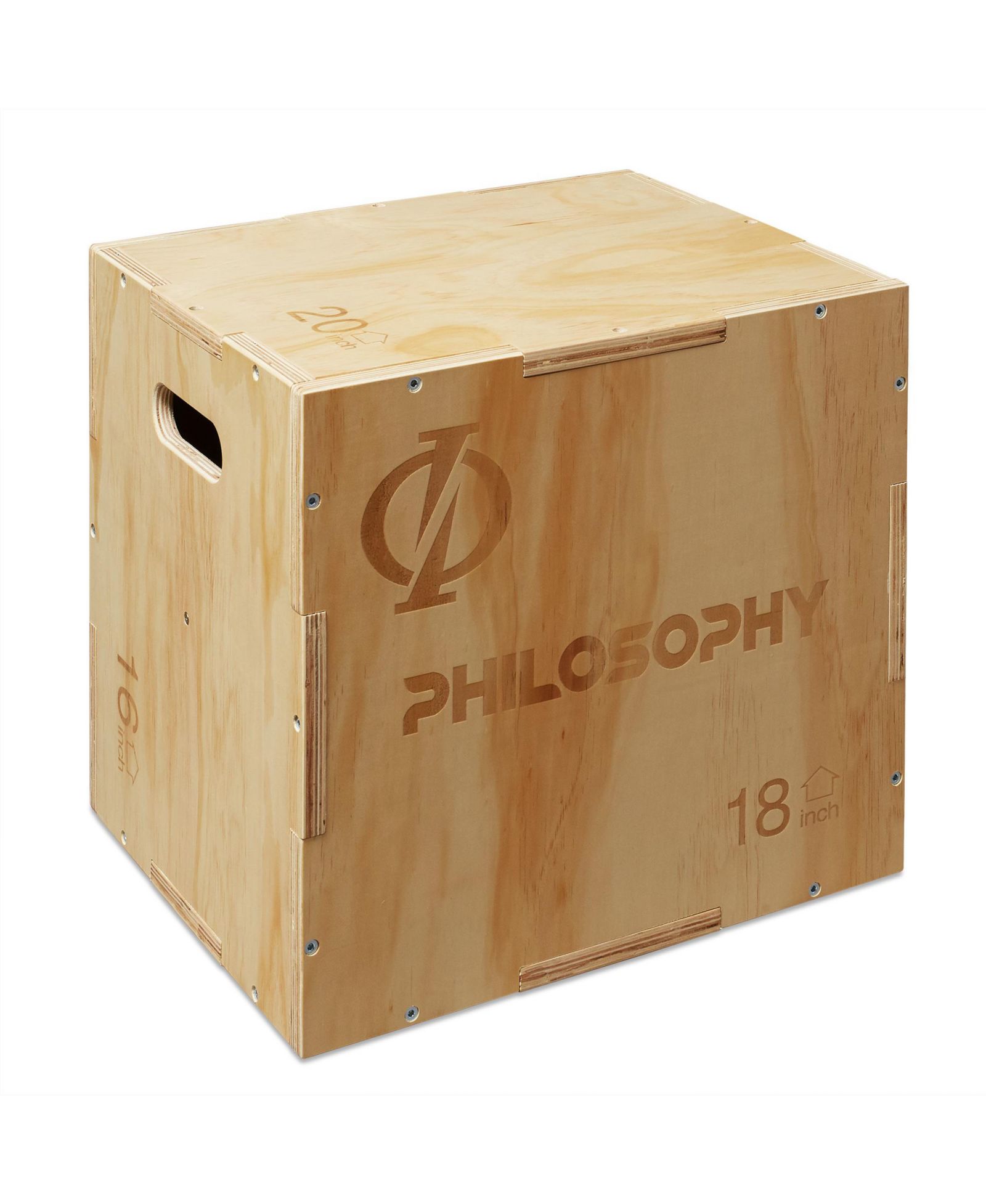 Деревянный плиометрический бокс для прыжков 20" x 18" x 16" (Philosophy Gym)