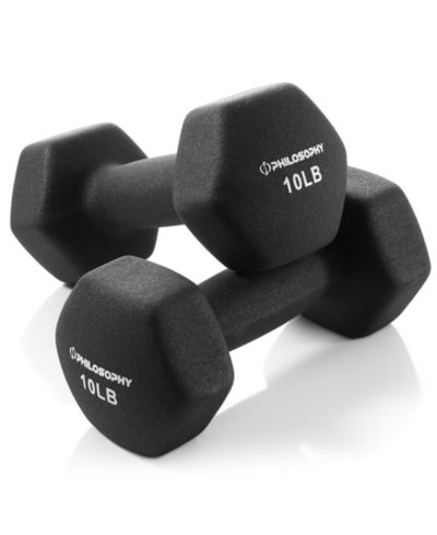 Гексагональные гантели Philosophy Gym Neoprene, пара 10 lb (всего 20 lb)