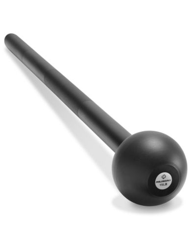 Philosophy Gym Steel Mace Bell 15 LB, Mace Club for Strength Training, Functional Full Body Workouts