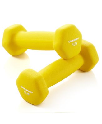 Гантели Philosophy Gym Neoprene Dumbbell Hexagon Hand Weights, 1 lb Pair - 2 lb Total