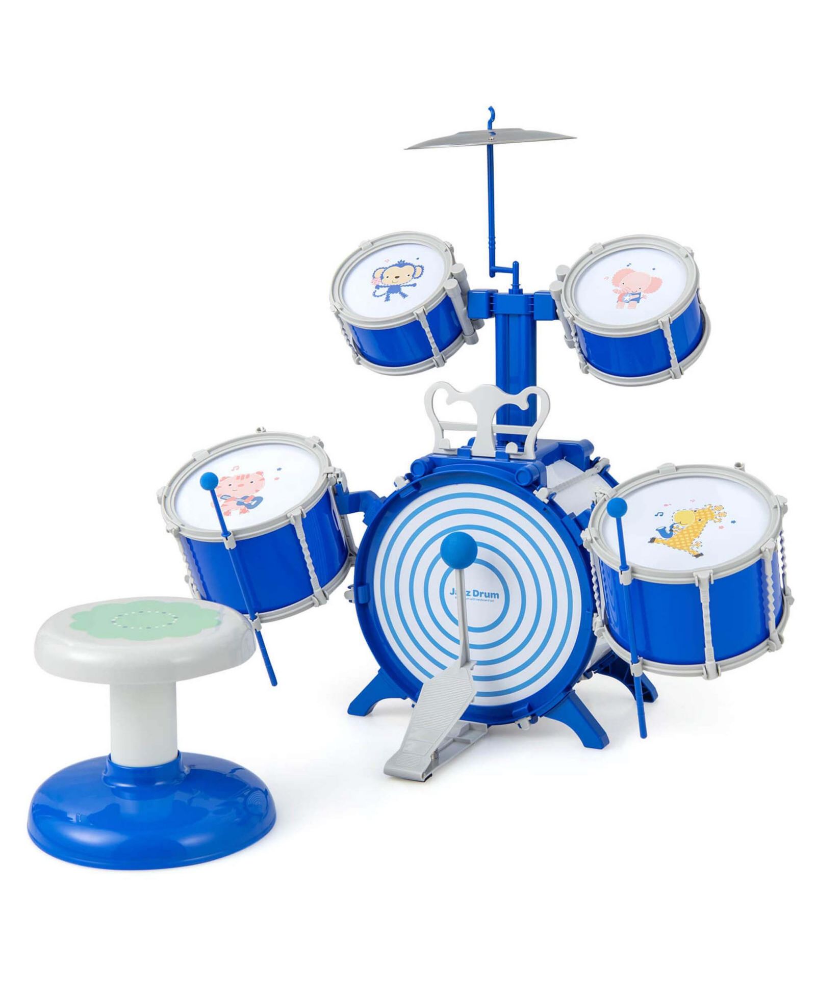 Детский барабанный набор Costway Educational Percussion Musical Instrument Toy with Bass