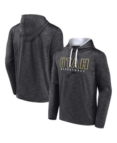 Fanatics мужское худи Pullover Utah Jazz Fast Break, угольный меланж