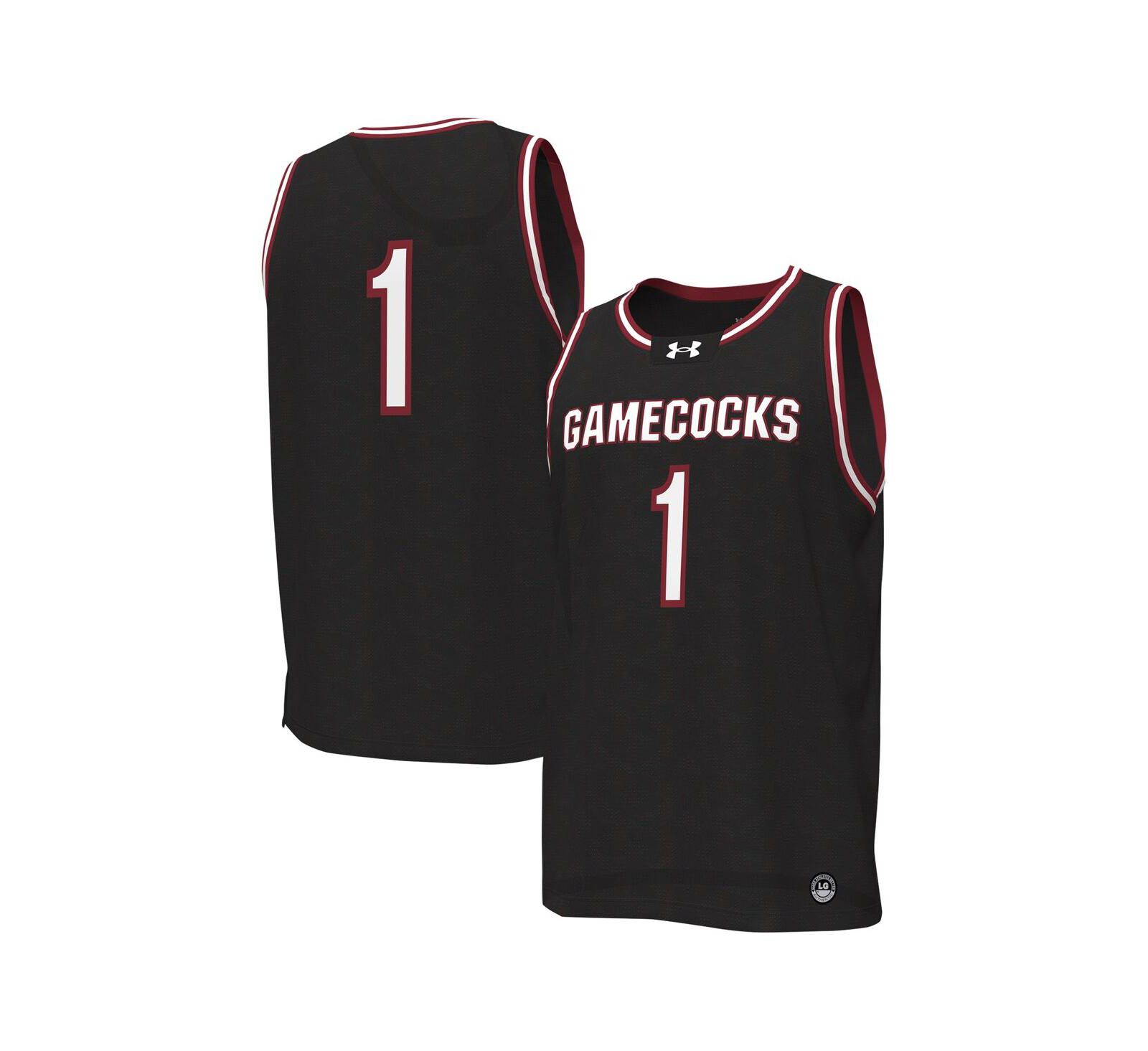 Мужская баскетбольная джерси Under Armour #1South Carolina Gamecocks Replica