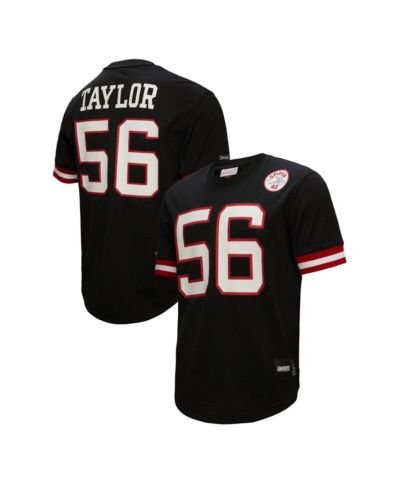Men's Mitchell & Ness Lawrence Taylor Black New York Giants Retired Player Name & Number Mesh Top