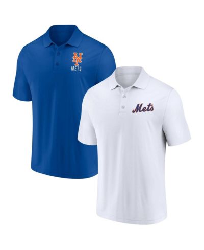 Мужской набор из 2 поло рубашек Fanatics Royal, White New York Mets Logo Lockup