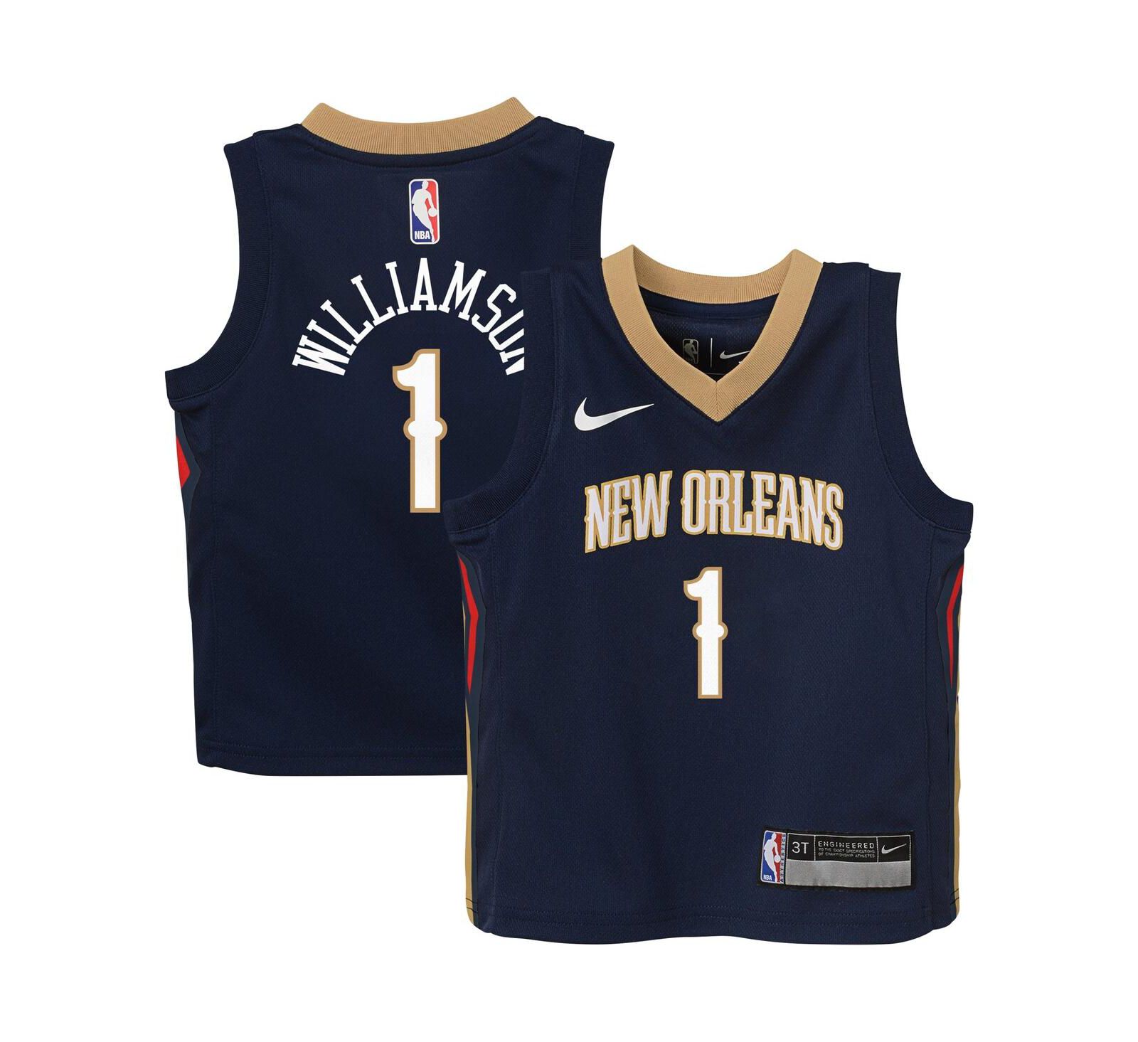 Детская джерси Nike Zion Williamson Navy New Orleans Pelicans Swingman Player Icon Edition