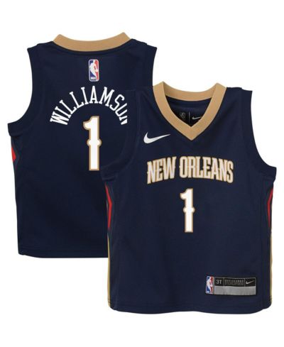 Детская джерси Nike Zion Williamson Navy New Orleans Pelicans Swingman Player Icon Edition