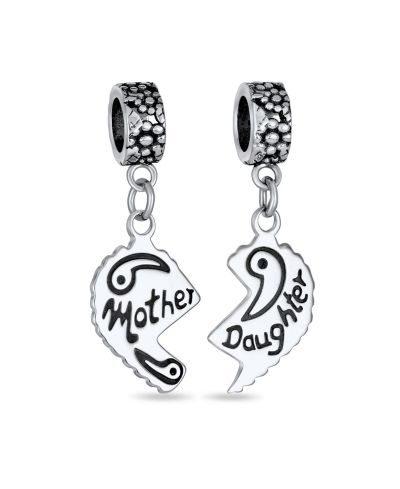 Bling Jewelry шарм-подвеска из стерлингового серебра Mother Daughter Puzzle