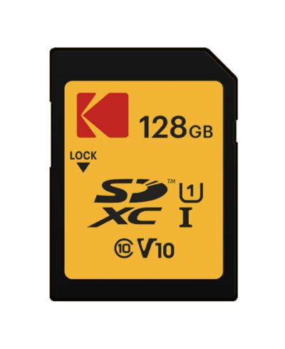 Карта памяти Kodak 128GB SD Class 10 UHS-I U1 V10 Full HD
