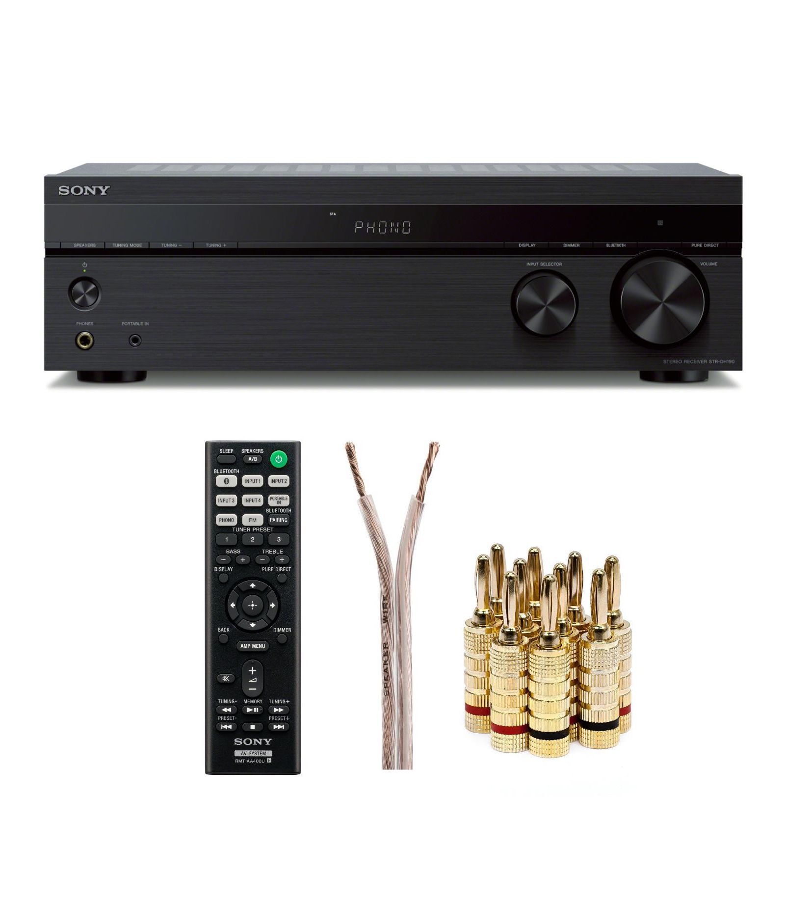 Sony STRDH190 2-Channel Phono Input Bluetooth Stereo Receiver