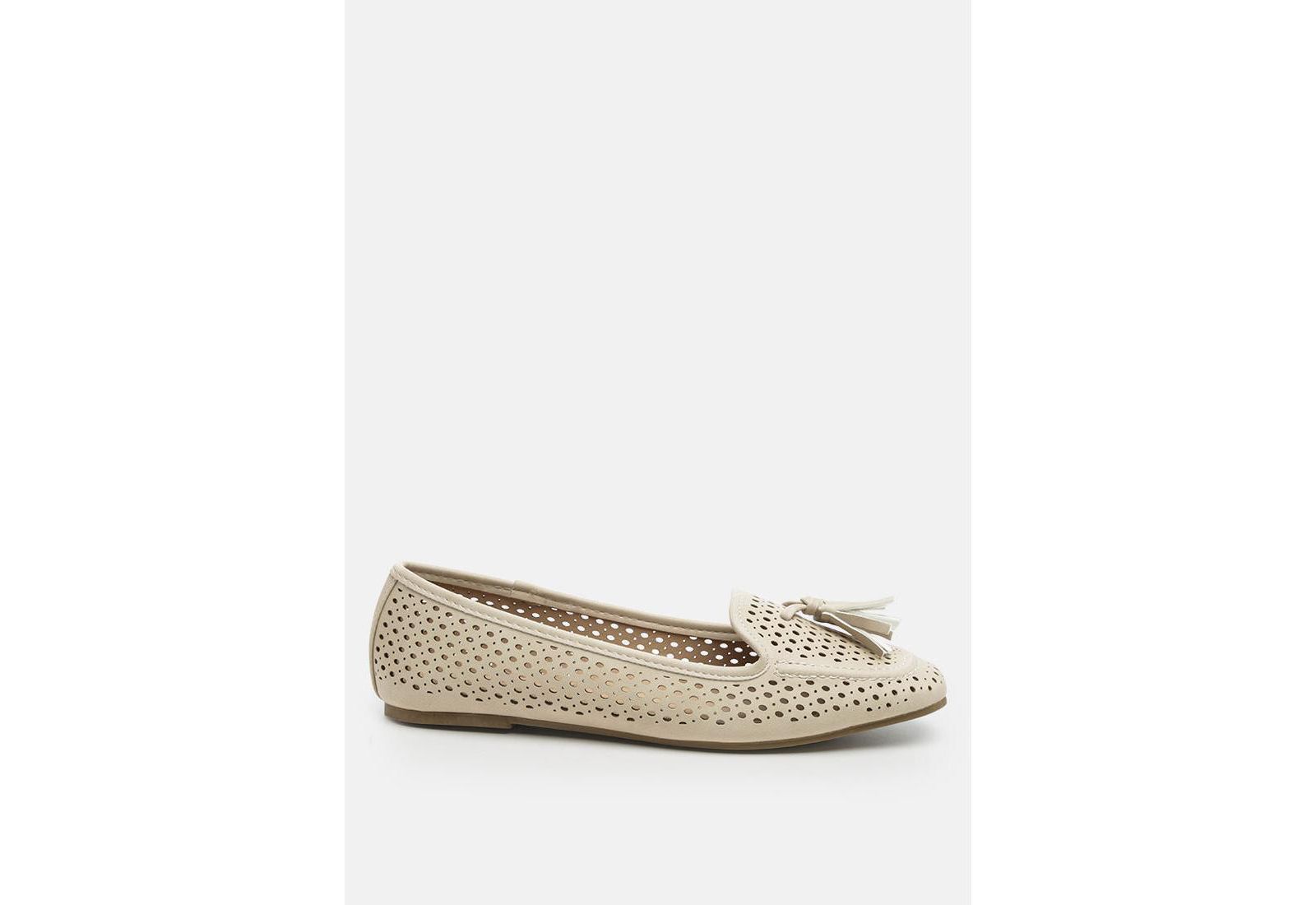 London Rag Women's Feet Nest Perforated Microfiber Loafer
