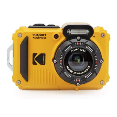 Цифровая камера Kodak PIXPRO WPZ2 защищённая водонепроницаемая 16 Мп с 4-кратным зумом (жёлтая)