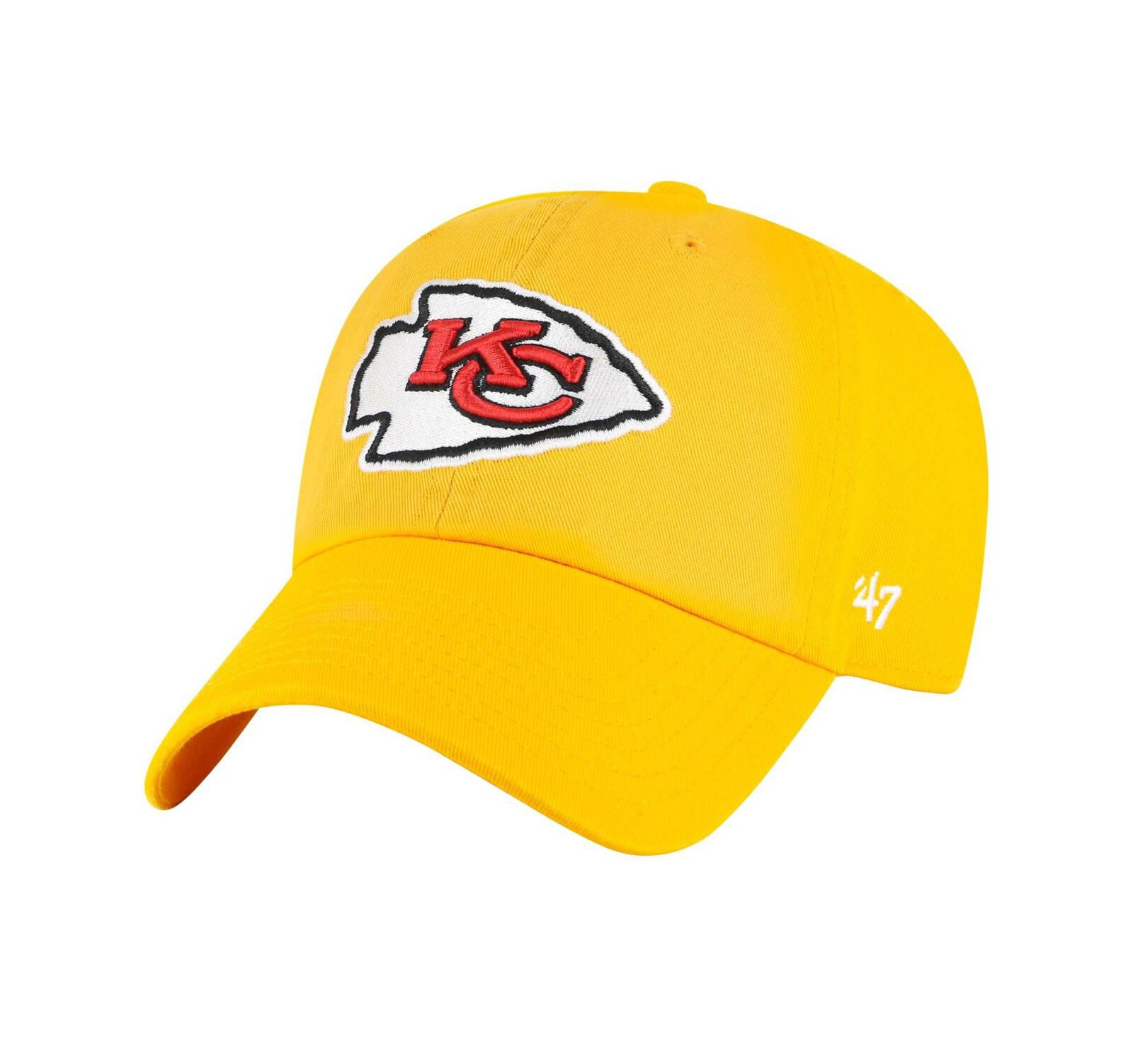 Мужская бейсболка '47 Brand Kansas City Chiefs Gold Adjustable