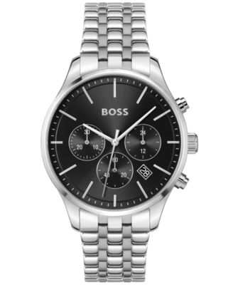 HUGO BOSS Men's Chronograph Avery Stainless Steel Bracelet Watch 42mm