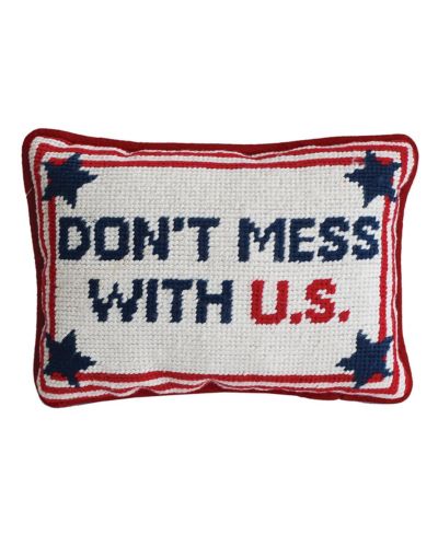 Декоративная мини-подушка C&F Home Patriotic "Don't Mess With U.S."